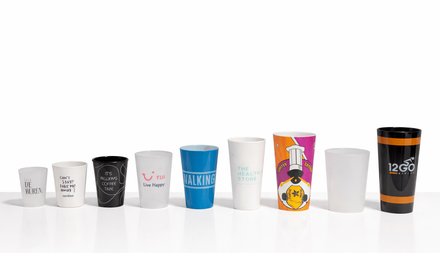 Personalized reusable plastic cups
